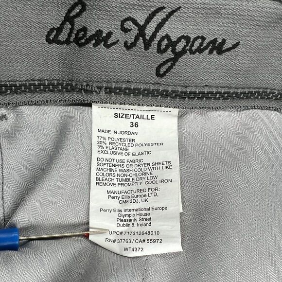 Ben Hogan Men's Gray Performance Golf Shorts - Picture 8 of 8